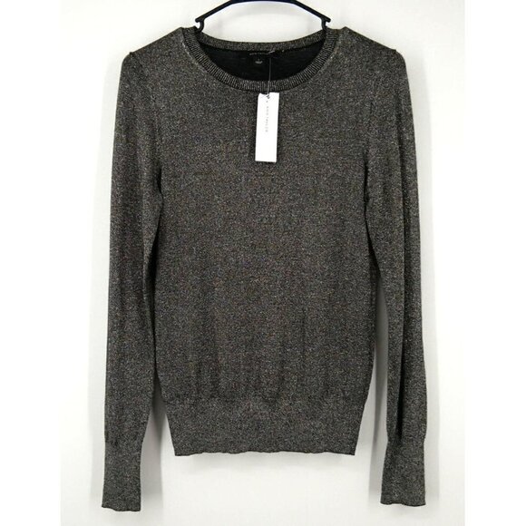 Ann Taylor Tops - NWT Ann Taylor Metallic Crewneck Sweater Gold Silver S